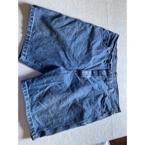 Wrangler Mens Blue Carpenter Denim Shorts Size 44 Grunge